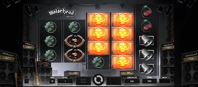 Unusual Reel Setup of the Motorhead Slot