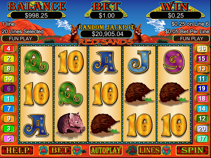 Red Sands Slot Reels